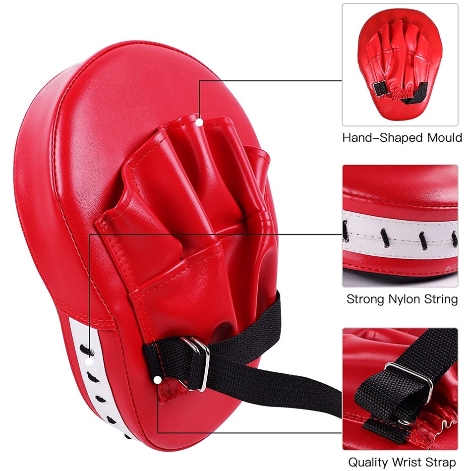 Style Outdoor <ARZ>Worthdefence 1/2 PCS Kick Boxing Gloves Pad Punch Target Bag Men MMA PU Karate Muay Thai Fight - Image 2