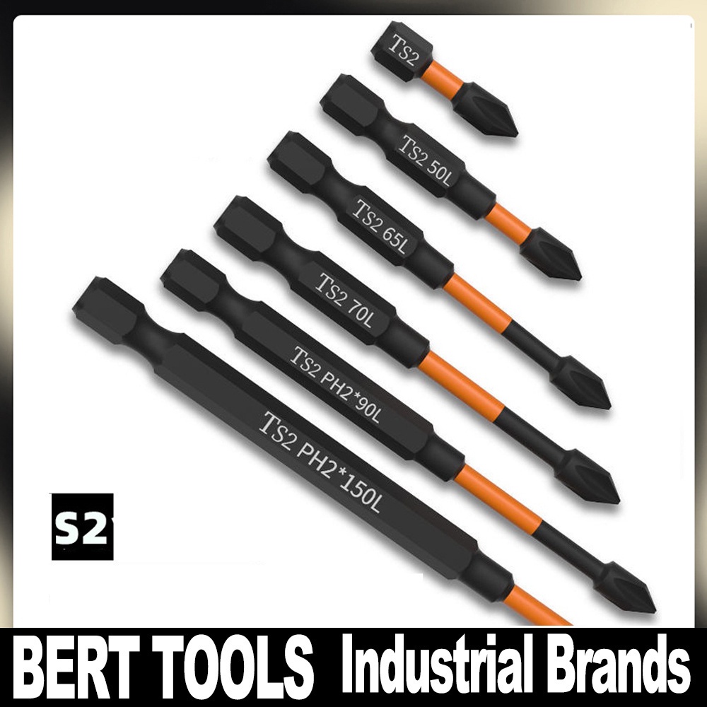 Duty Heavy BERT ｜Magnetic Screwdriver Bit Set S2 Alloy Steel Drill 1/4 inch Hex Shank Hrc58-62 Professional - Image 2