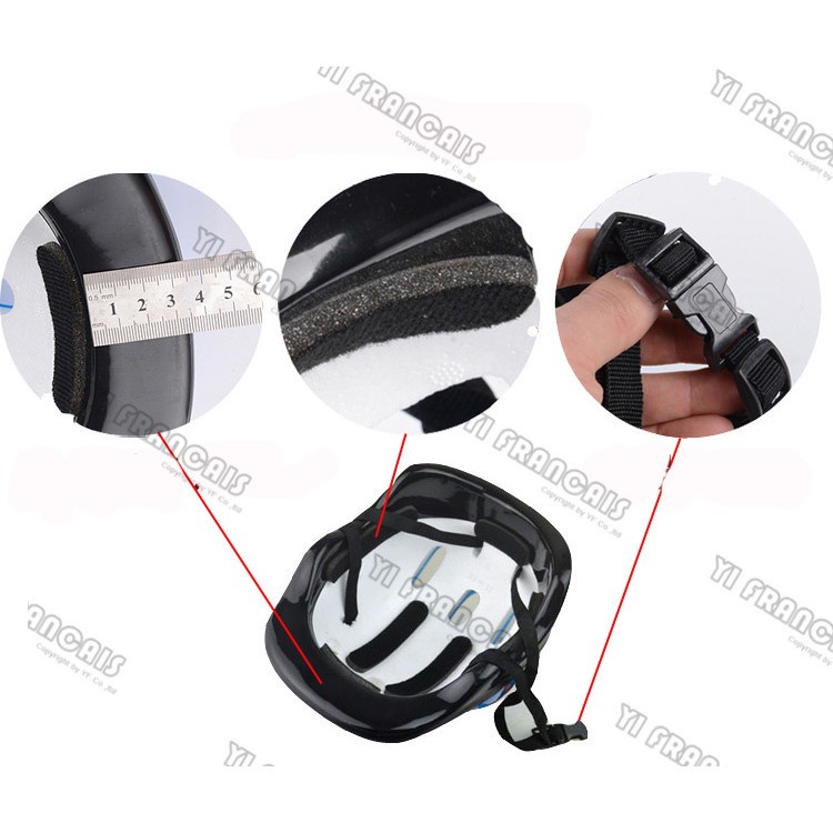 Multi Have 7Pcs Ice Skating Elbow Knee Protective Gear Bicycle Kids Helmet Sports Safety 5-13 Year-old SS 60 Versatil... - Image 2