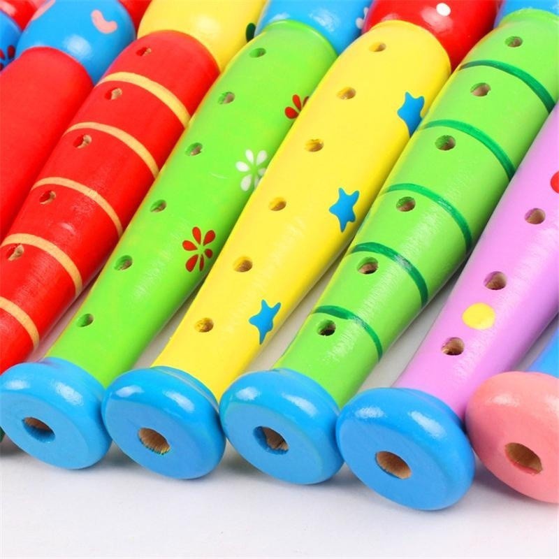 Multi Quality Wooden Kid Flute Musical Instrument 6-Holes Recorder Woodwind Toy Must - Image 5