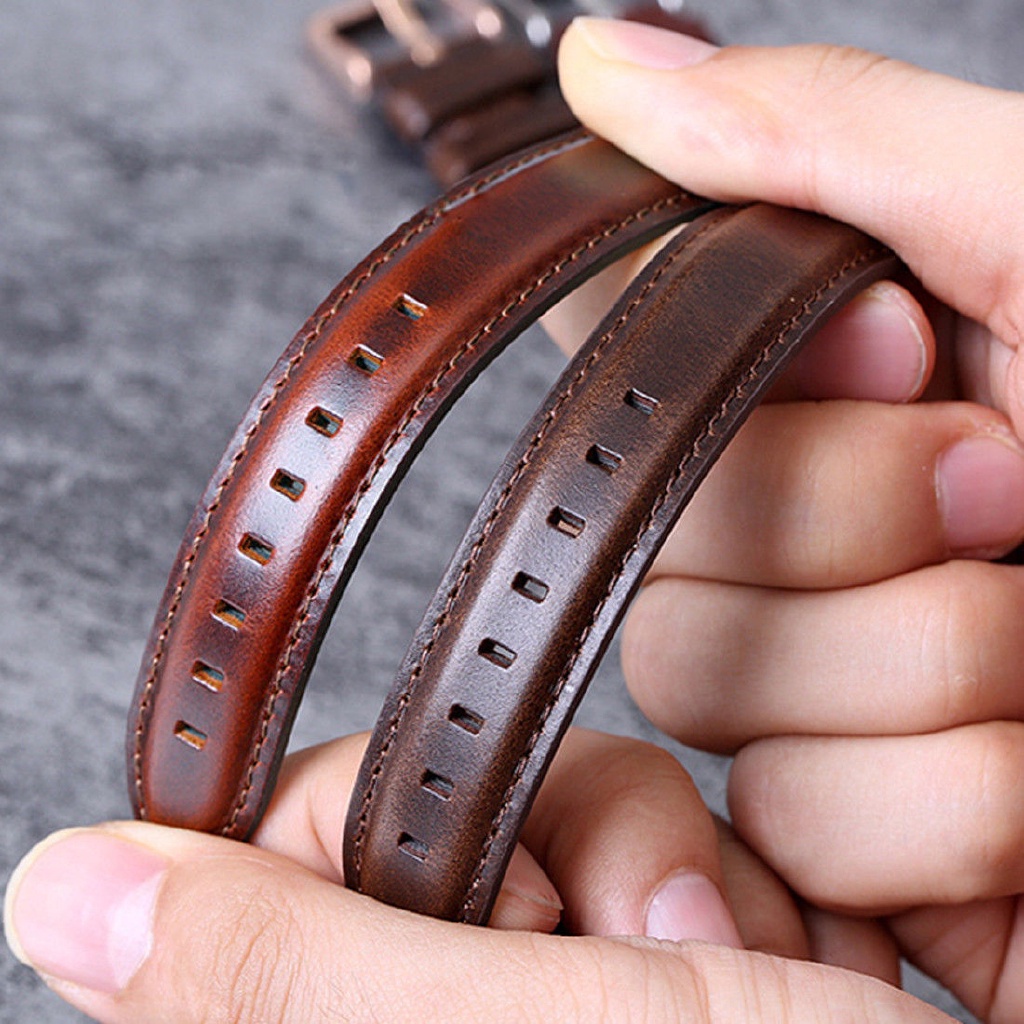 Classic Digital Upgrade Your Watch Style Quick Release Leather Band Fits 20mm or 22mm Width All Types of Watches - Image 2