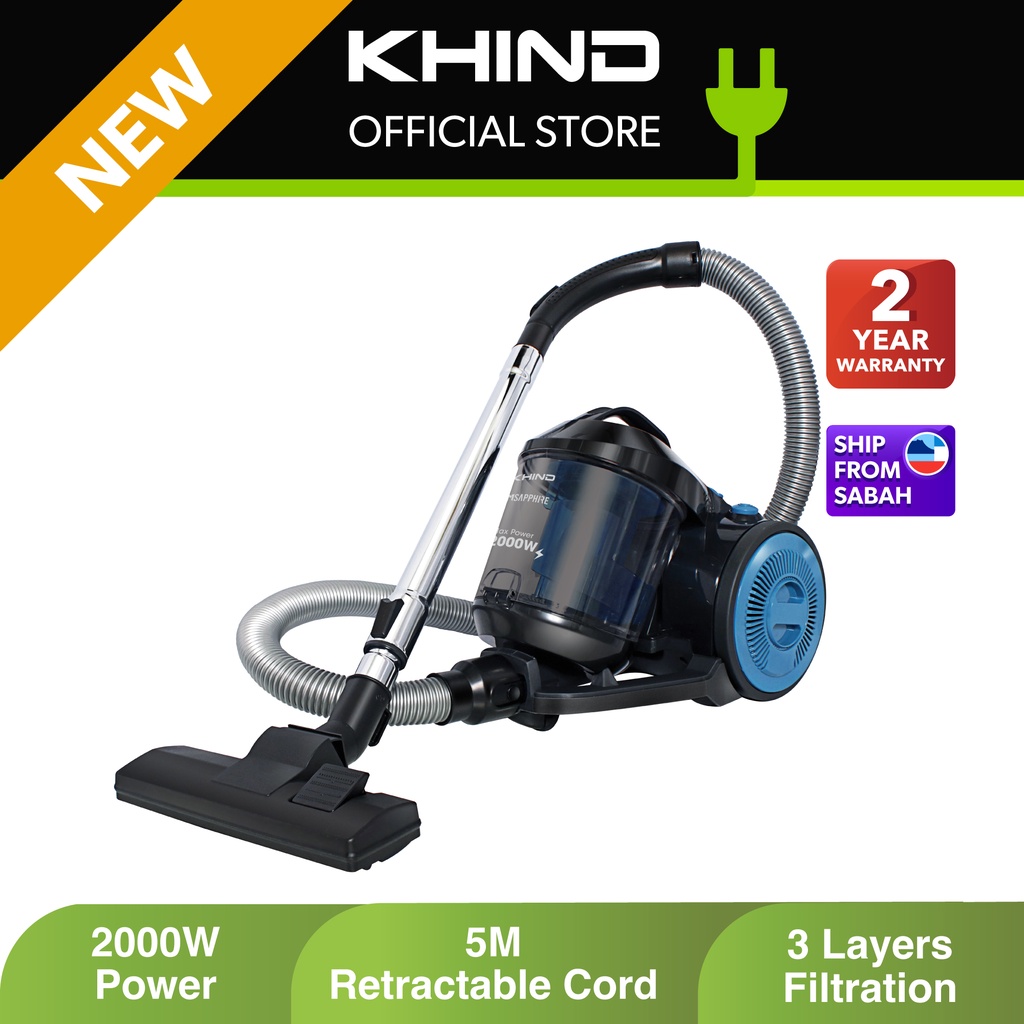 KHIND Canister Vacuum Cleaner VC8020MS