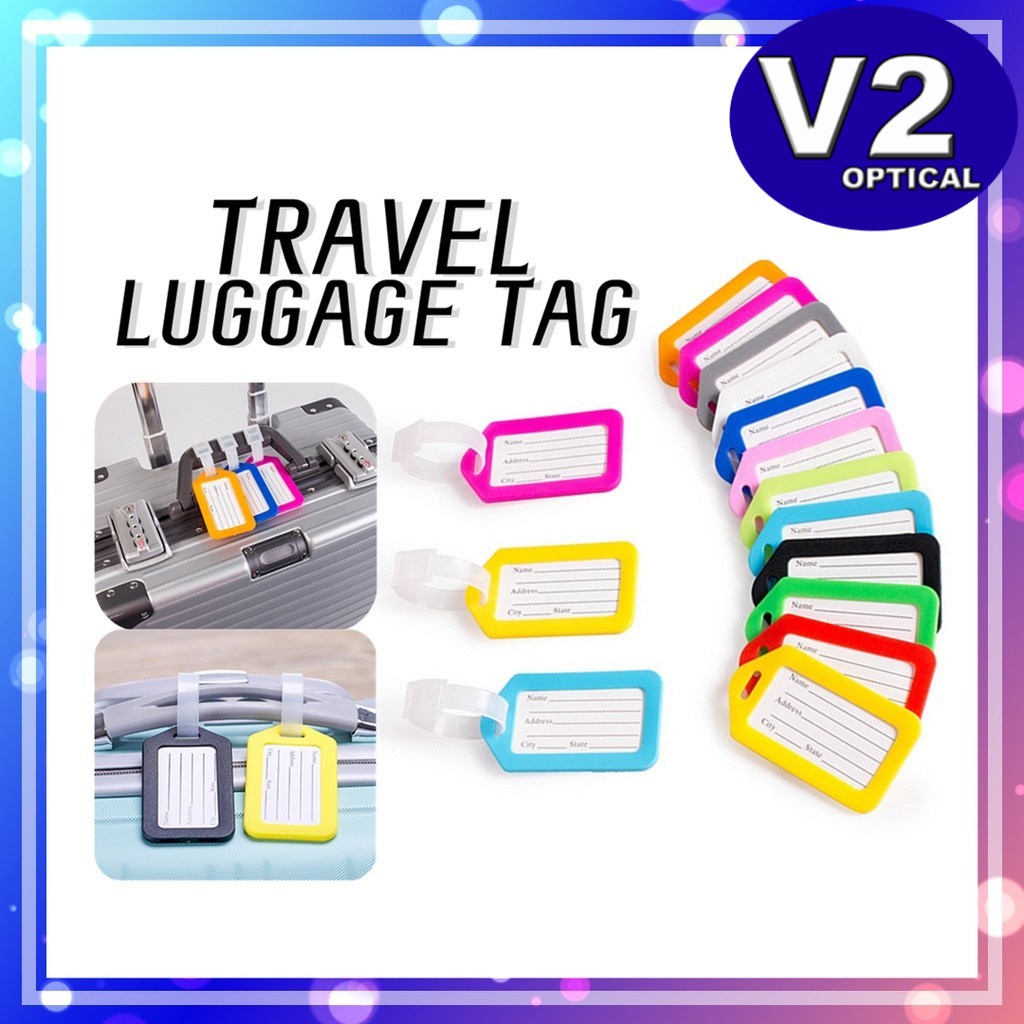 Travel Luggage Tag Waterproof Suitcase Accessories Plastic Name Address List Contact Information Label ID Card Holder