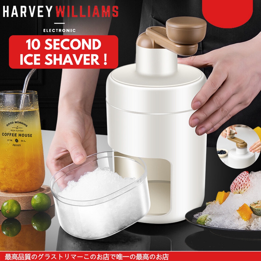 Household Small Ice Shaver Manual Ice Crusher Mini Ice Shaving Hail Machine Ice Sand Smoothie Maker Mesin Ais Kacang