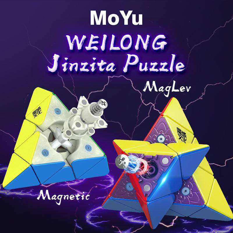 MoYu Weilong Pyramid Maglev 3x3 Cube Profissional Strickerless MoYu Weilong Pyraminx Magnetic 3x3x3 Speed Cube Puzzle Toy
