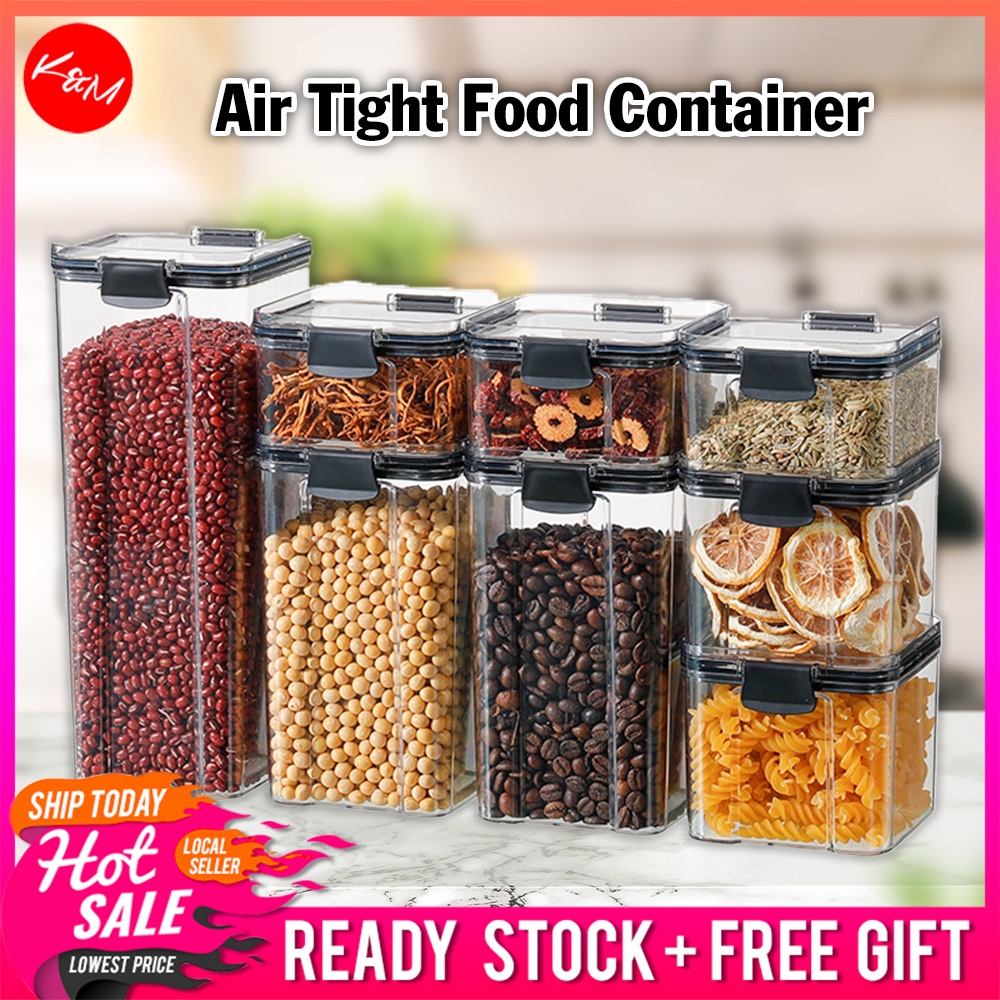 KM Air Tight Food Container Storage Snak Box Sealed Refrigerator Fridge Kitchen Bekas Kedap Udara [2499]