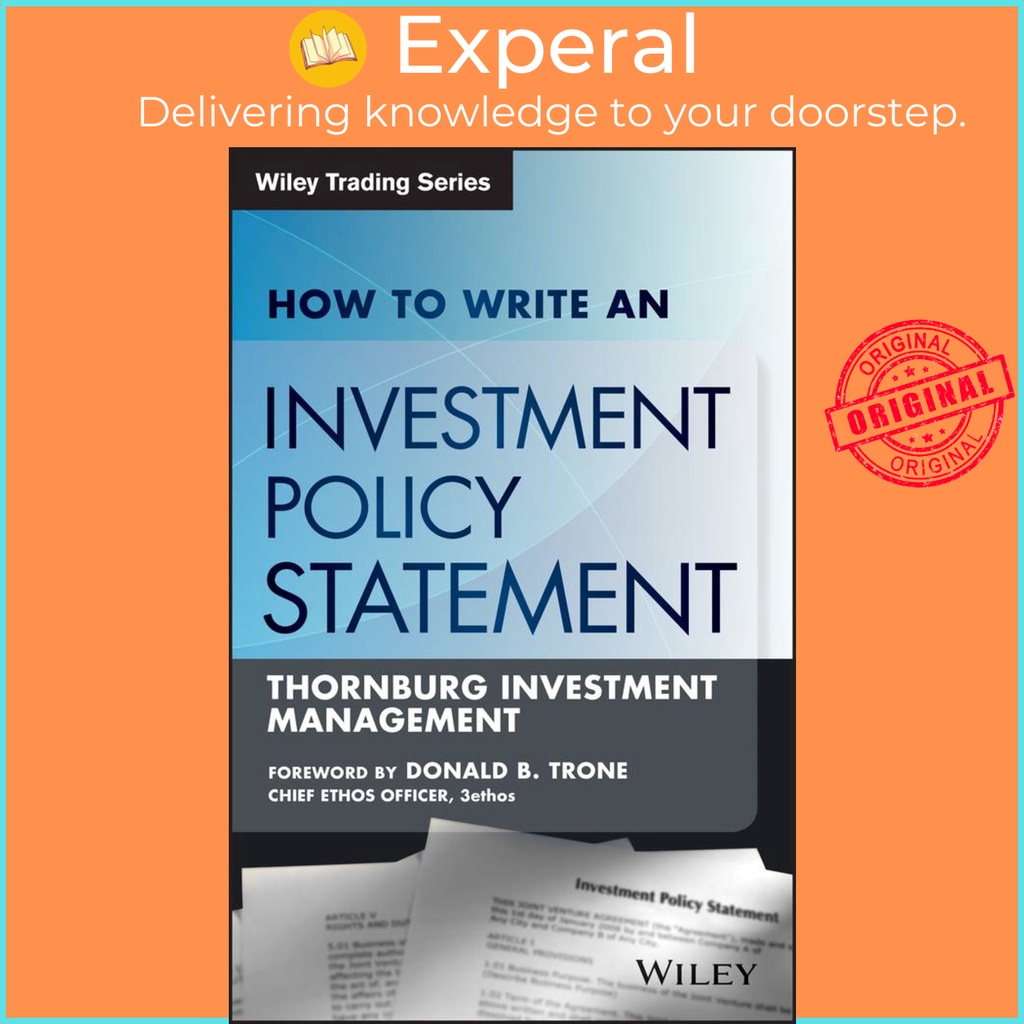 [English - 100% Original] - How to Write an Investment Policy Statement by Rocco Dibruno (US edition, paperback)