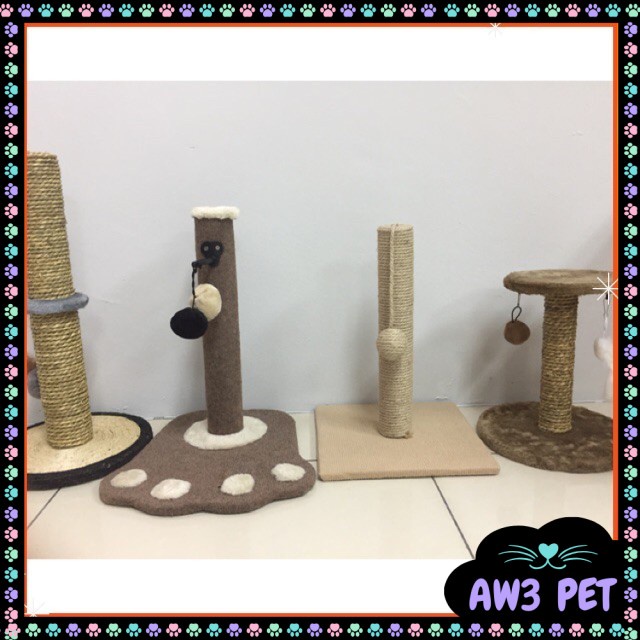 READY STOCK!!!! Cat Scratch Play Bed Toy Kucing Scratcher Cat Tree