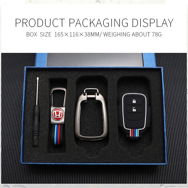 Durable Multi Honda HRV CRV BRV Jazz Accord Civic 2014 2018 Remote Key Case Cover Metal Fob Shell Keychain - Image 5