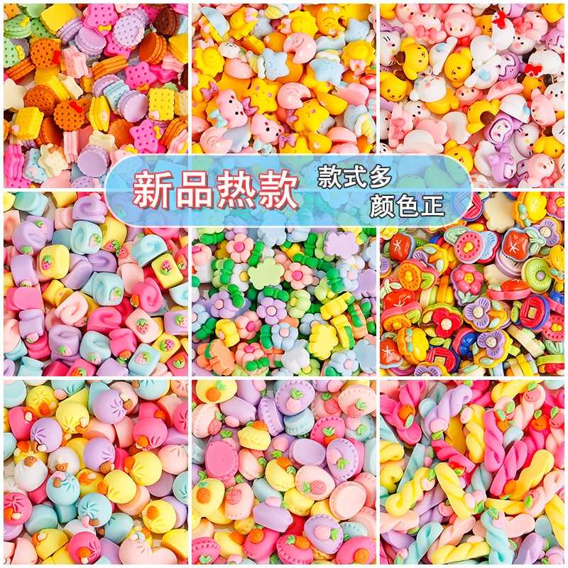 [Ready Stock] 奶油胶配件 diy 迷你 小号 卡通 树脂 配件 手工发夹 饰品 三丽鸥 库洛米 玉桂狗 大耳狗 美乐蒂 Cream Glue Accessories diy Mini Small Cartoon Resin Accessories Handmade Hair Clip Jewelry