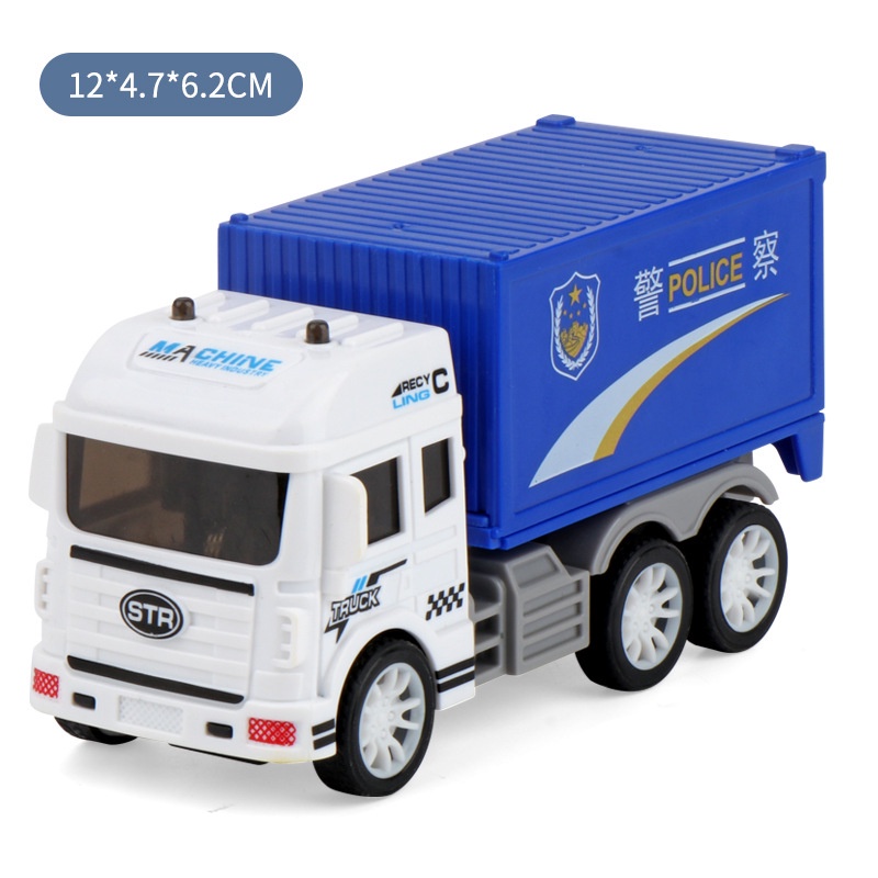 Must Multi Educational Toys Kids Urgent Ambulance Police Car Fire Truck Can Open Door Inertia Diecast Model Toy Vehic... - Image 5