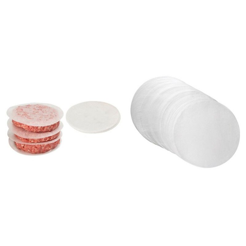 Meal Kitchen Round Non-stick Paper Double Layer Silicone Baking Cake Biscuit Burger Pastry Oil Barbecue Mat Prep - Image 3