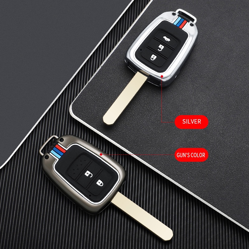 Durable Multi Honda HRV CRV BRV Jazz Accord Civic 2014 2018 Remote Key Case Cover Metal Fob Shell Keychain - Image 2