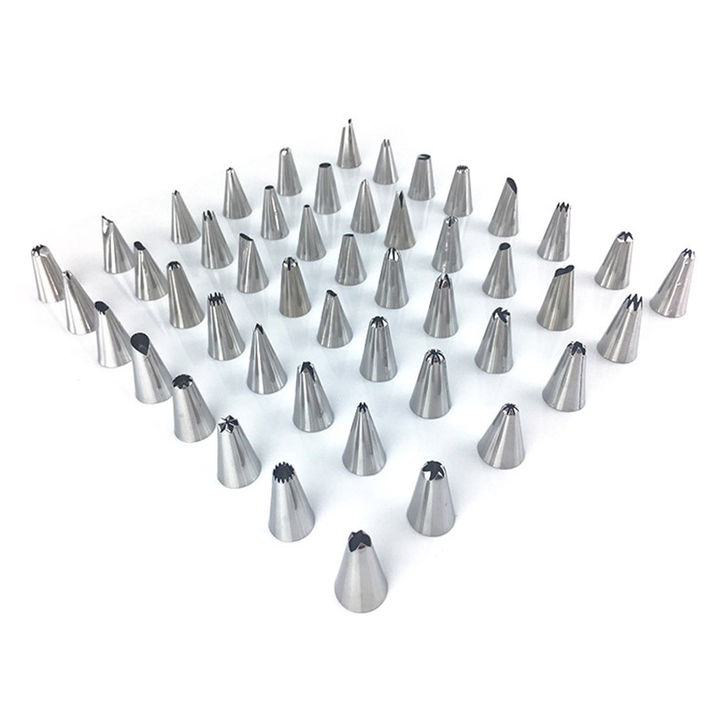 Meal Utensil 50 PCS/Set Silicone Pastry Bag Tips Kitchen DIY 48 Icing Piping Nozzle + Cream Reusable Bags Cake Decor ... - Image 4