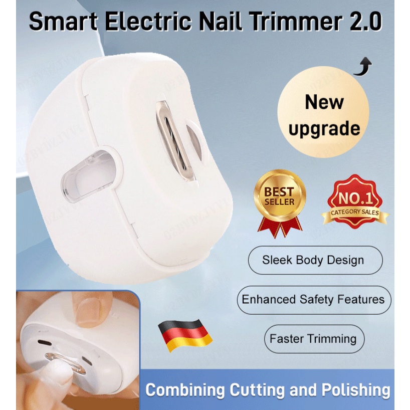 Authentic German precision electric nail clippers Fully automatic nail clippers Smart electric nail trimmer【德國精工】電動指甲刀