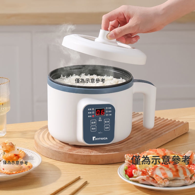 [Ready Stock] 1.8L Rice Cooker with Steamer Multifunctional Rice Cooker Mini Noodle Cooking Non-Stick Cooker Dormitory Small Rice Cooker Electric Cooker Electric Steamer Electric Hot Pot