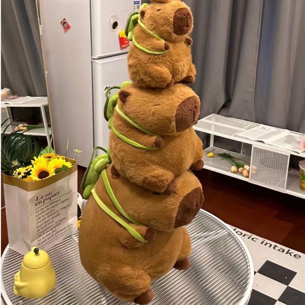 Durable Versatile 【现货】Little Red Book Same卡皮巴拉 水豚Style Capybara Plush Toy Doll Ugly Cute Children... - Image 3