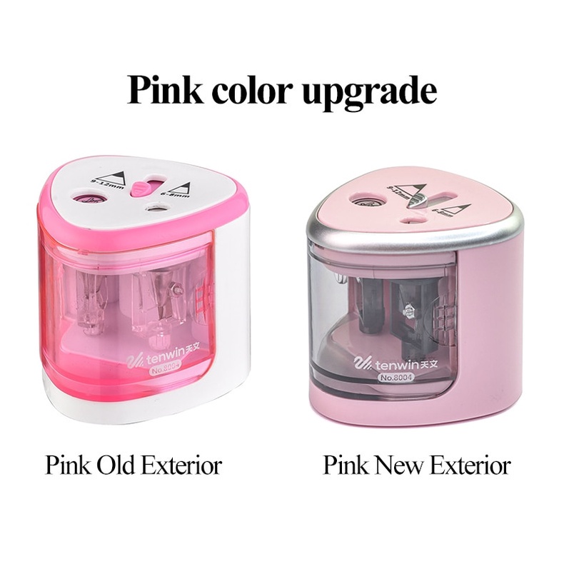 Premium Essential Tenwin Automatic pencil sharpener Two-hole Electric Switch stationery Home Office School Supplies-8004 - Image 4