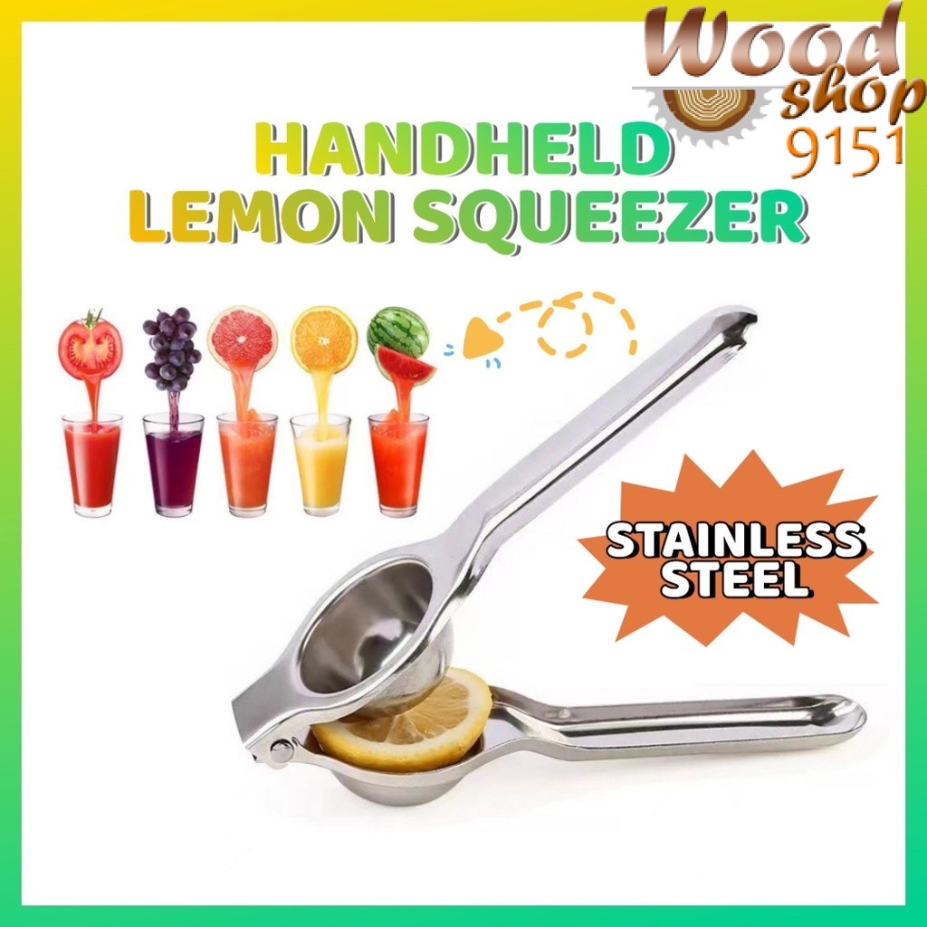 Manual Lemon Squeezer Stainless Steel Orange Extractor Tool Handheld Fruit Squeezer Hand Press Juicer Maker Juice Citrus