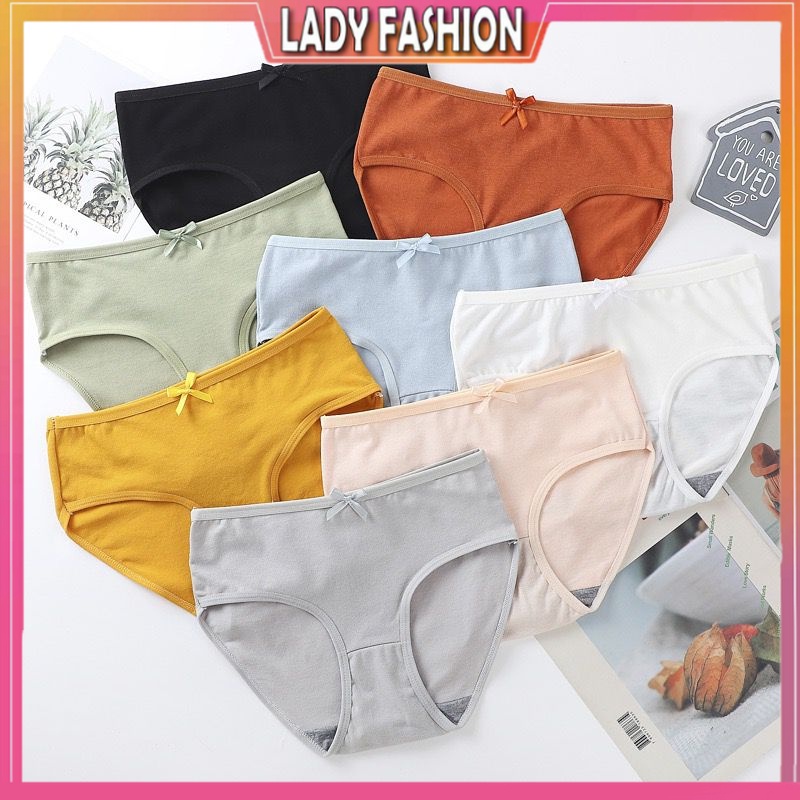 LFM_【READY STOCK】Women Panties Cotton Spender Wanita Seluar Dalam Perempuan Middle Waist 女内裤