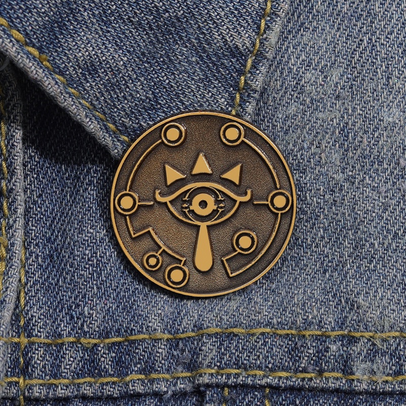 Adventure Games Sheikah Eye Badge Enamel Pins Vintage Metal Brooch Lapel Backpack Hat Accessories Fans Jewelry Gift For Friends