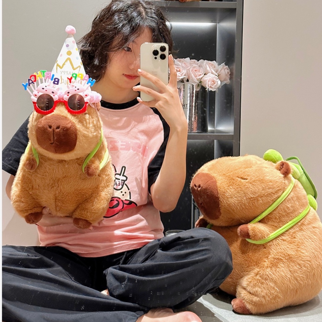 Durable Versatile 【现货】Little Red Book Same卡皮巴拉 水豚Style Capybara Plush Toy Doll Ugly Cute Children... - Image 4