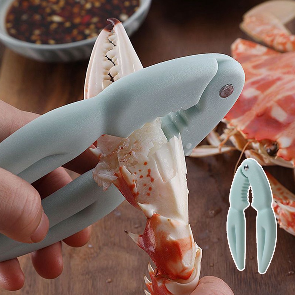 1 Pc Crab Lobster Cracker Shell Opener Walnut Nut Clip Tool Plastic Handheld Labor-saving Convenient Candy Color Frosted Multi-functional Creative Design