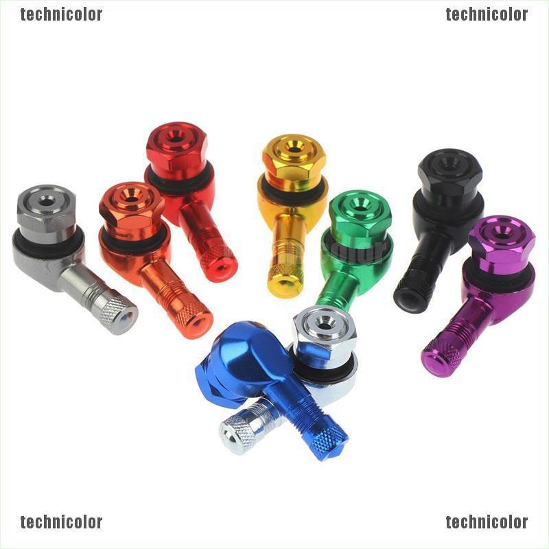 Durable Essential TCMY 2PCS CNC Motorcycle 90 Degree Angle Wheel Tire Stem Tubeless Valve Aluminum FAA - Image 5