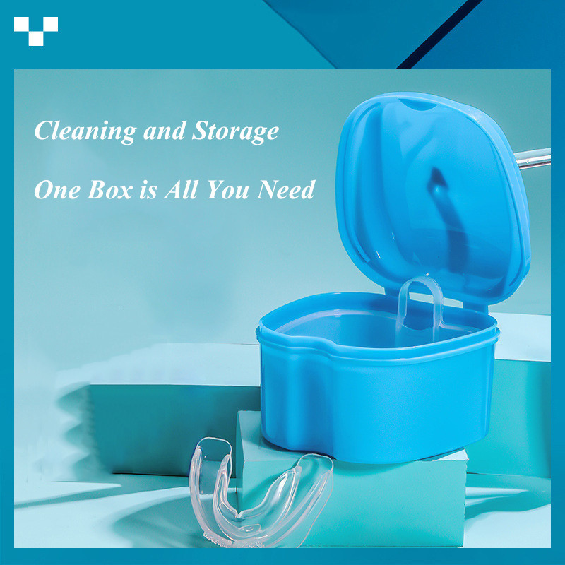 Safety and Health Portable Dustproof Teeth Storage Box Highcapacity Plastic Breathable Home