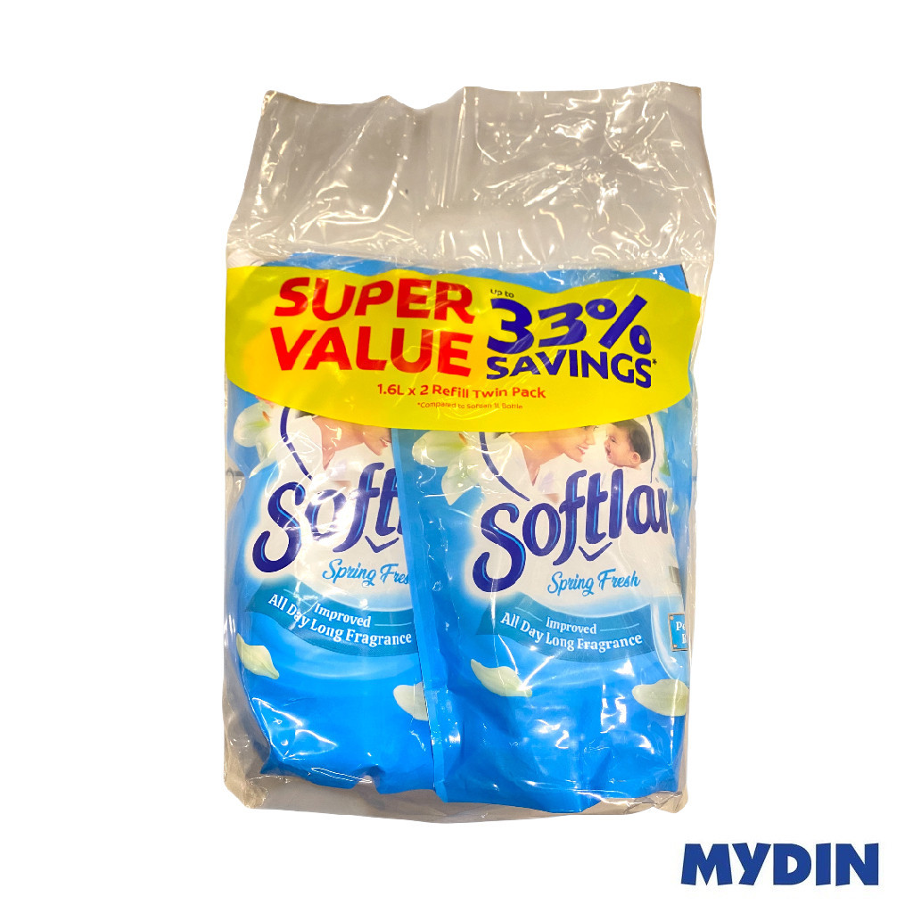 Softlan Anti Wrinkles Fabric Softener Refill Super Value - 3 Variants