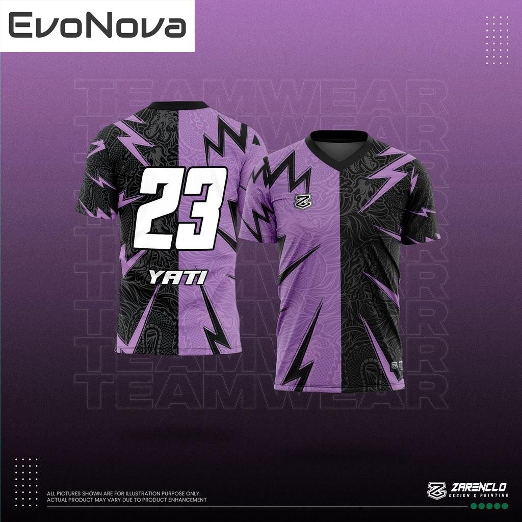 Premium Essential (Customizable) EvoNova Jersey Lightning Japanese Collection Streetwear Style Custom Name Number Sho... - Image 3
