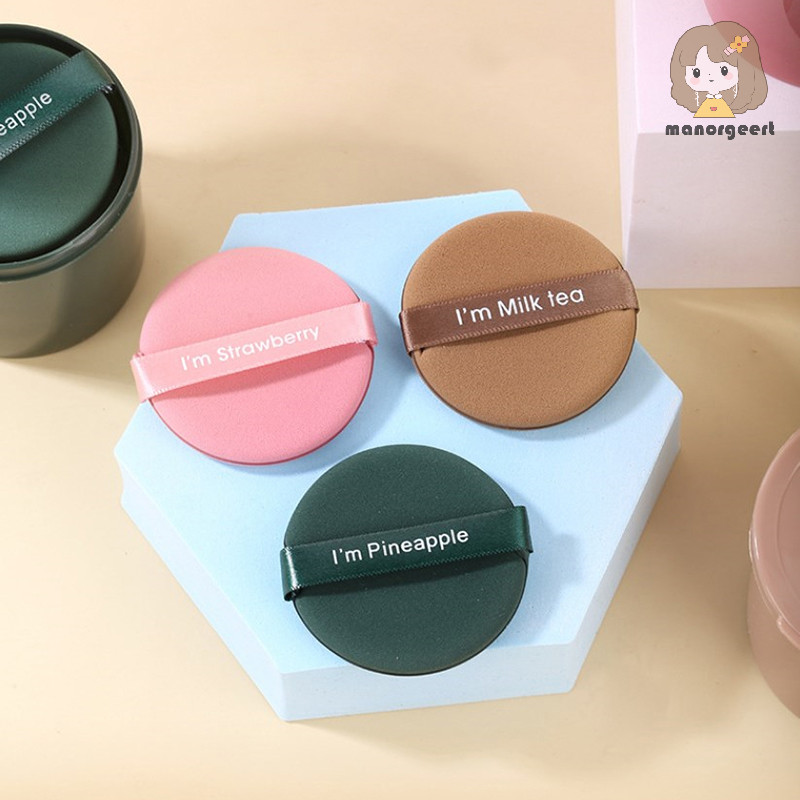 [LO] 7Pcs/box Strawberry Cosmetic Puff Set Double Side Women Soft Makeup Sponge Beauty Make Up Tools TH