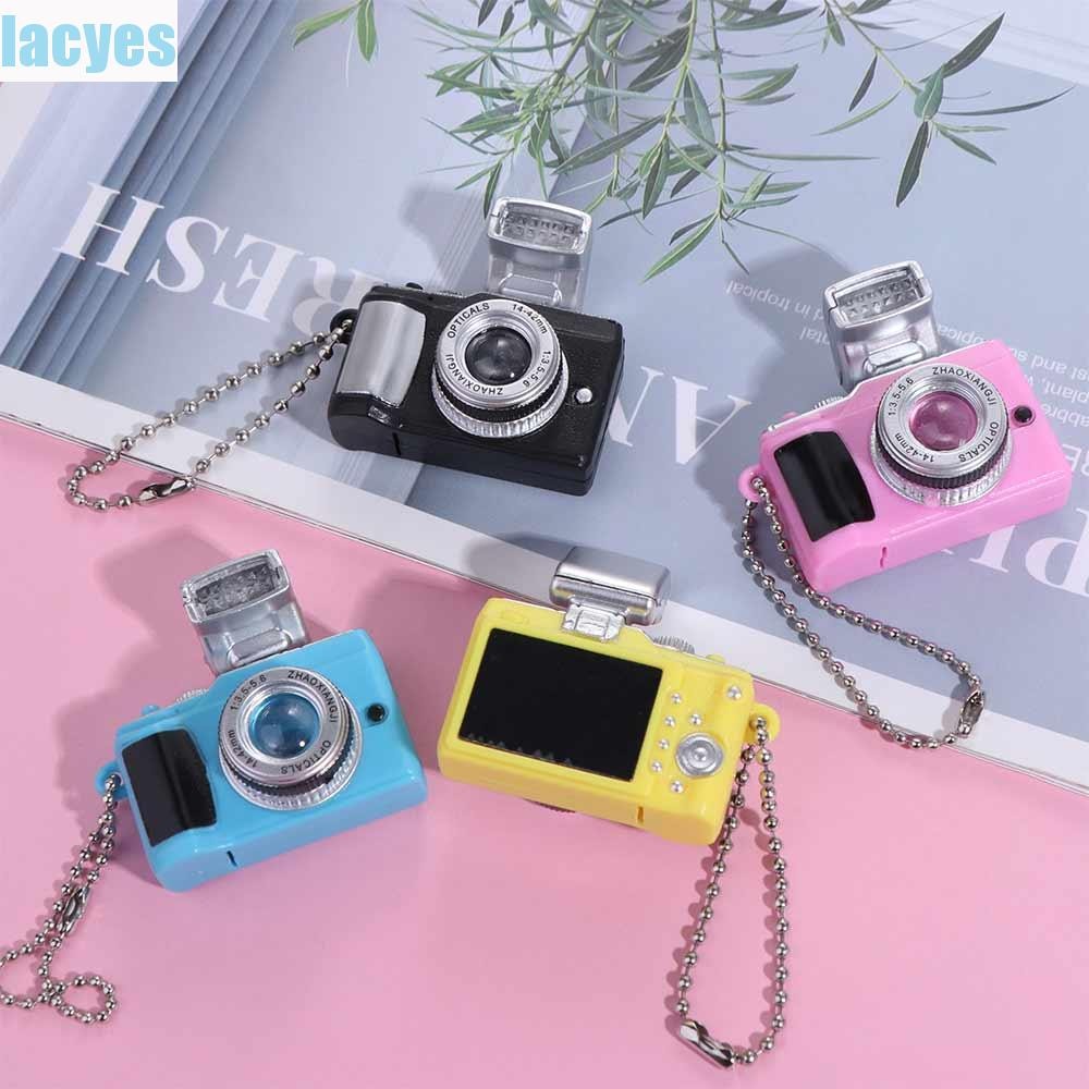 LACYES Camera Electric Luminous Key Chain, Led With Sound Camera Car Key Ring, Key Holder Plastic Camera Mini Mini Camera Toy Led Keychains Children Toys