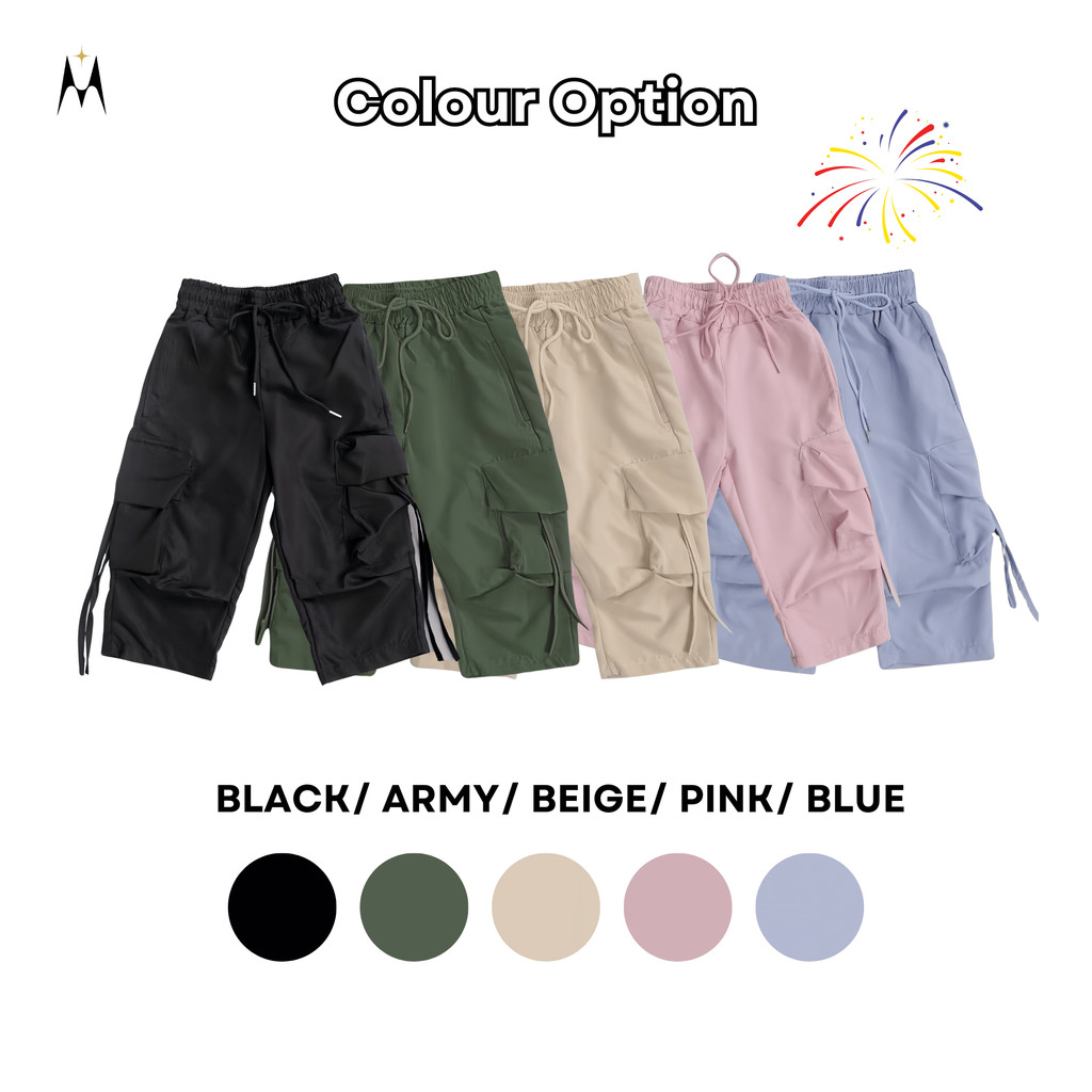 Unisex Kids Stylish Cargo Pants Seluar Cargo Budak Lelaki Dan Perempuan Kid Pants Seluar PanjangBudak