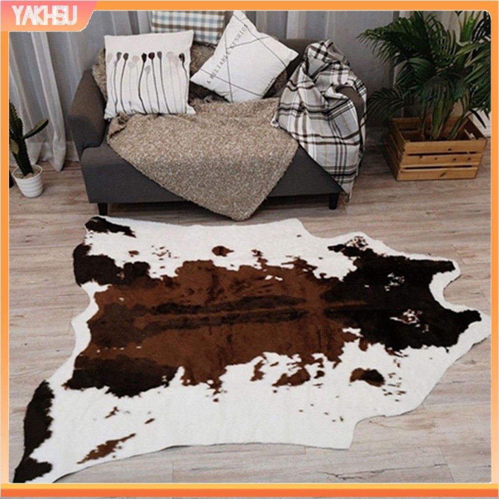Reliable Quality (yakhsu) Cow Animal Print Home Decor Carpet Chair Throw Rug Anti-slip Living Room Lounge Mat Premium - Image 4