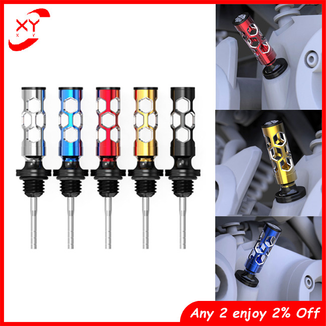 Purpose Premium XY Motorcycle Engine Oil Dipstick Tank Gauge Meter Cap Measuring Ruler Level Modification Accessories... - Image 2