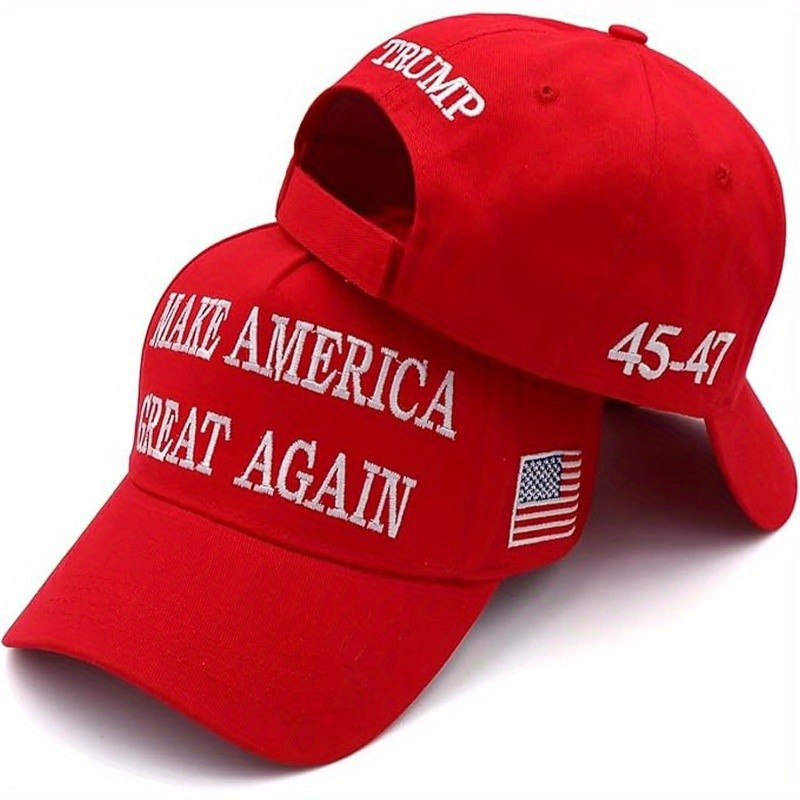 New Donald Trump 2024 Cap USA Baseball Caps Large Size MAGA Snapback President Hat Embroidery Hats