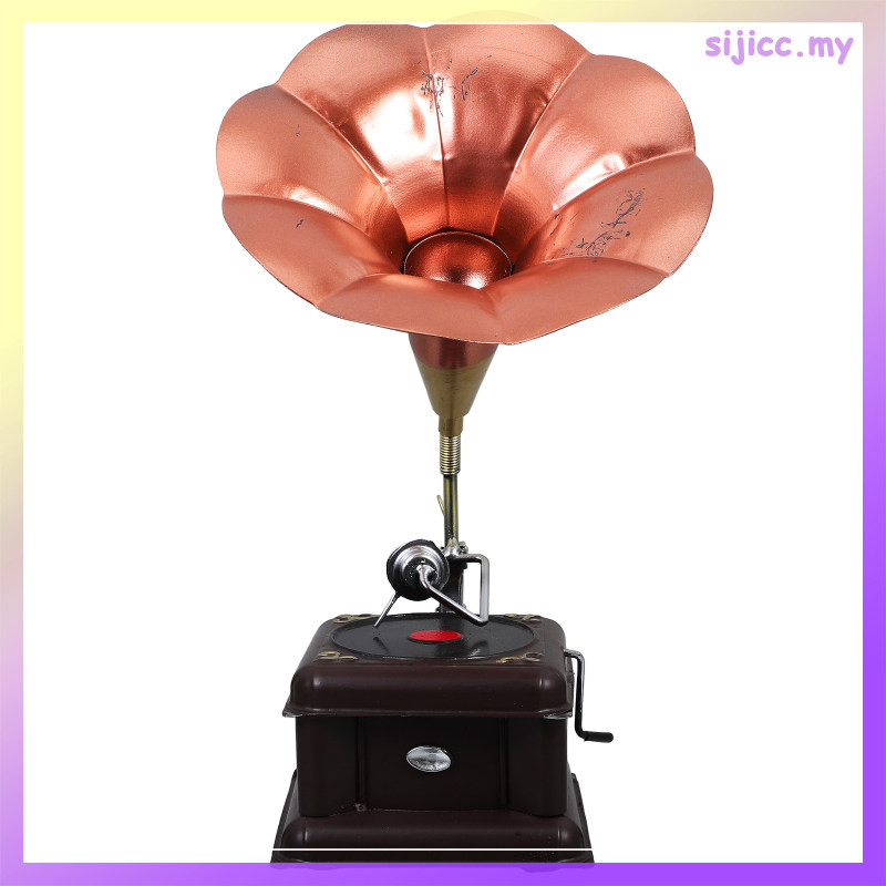 Gramophone Ornament Vinyl Record Player Accessories Ornaments Crosley Vintage Radio Classical Phonograph sijicc