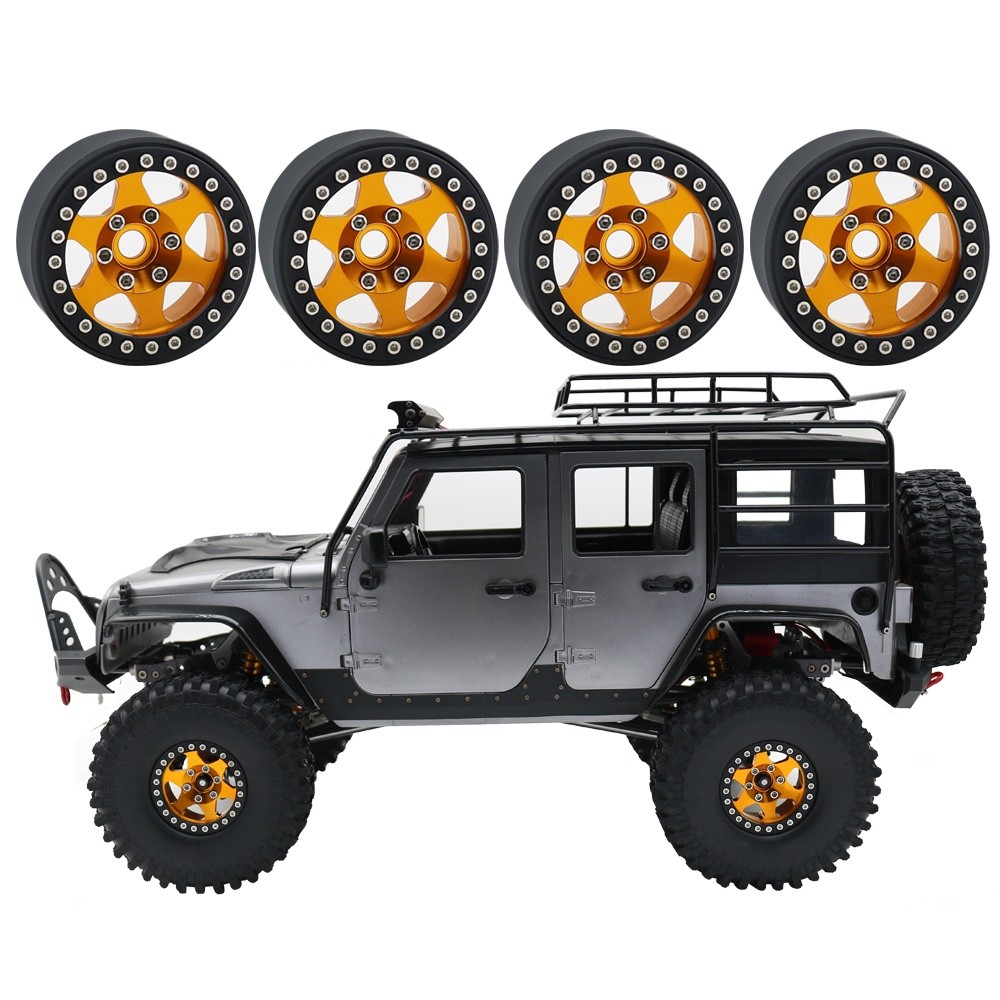 Essential Durable MYHRC CNC Aluminum Alloy 1.9 Inch Beadlock 6 Stripes Wheel Hub Rim 1/10 RC Crawler Axial SCX10 II 9... - Image 2