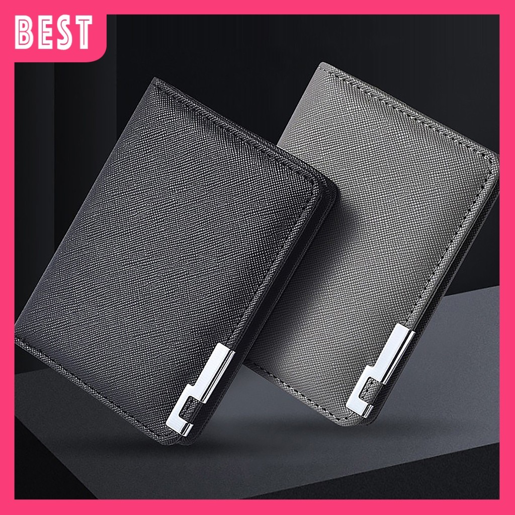 B212 Leather Men Wallet PU Leather Wallet Dompet Kulit Lelaki Bag Purse Wallet man wallet lelaki Bifold Wallet Men