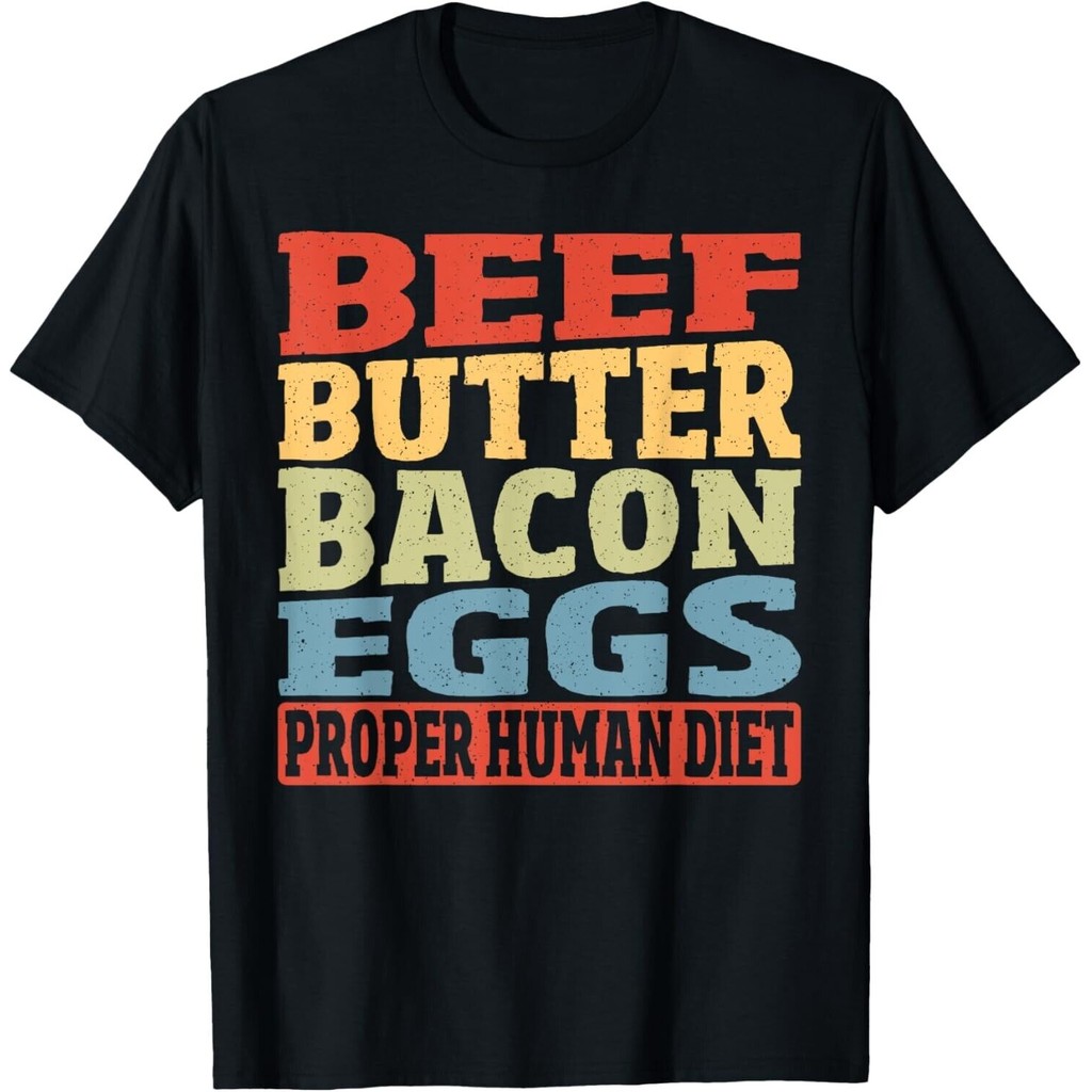 Beef Butter Bacon Eggs Proper Human Diet Keto Diet Ketogenic Gift Unisex T-Shirt