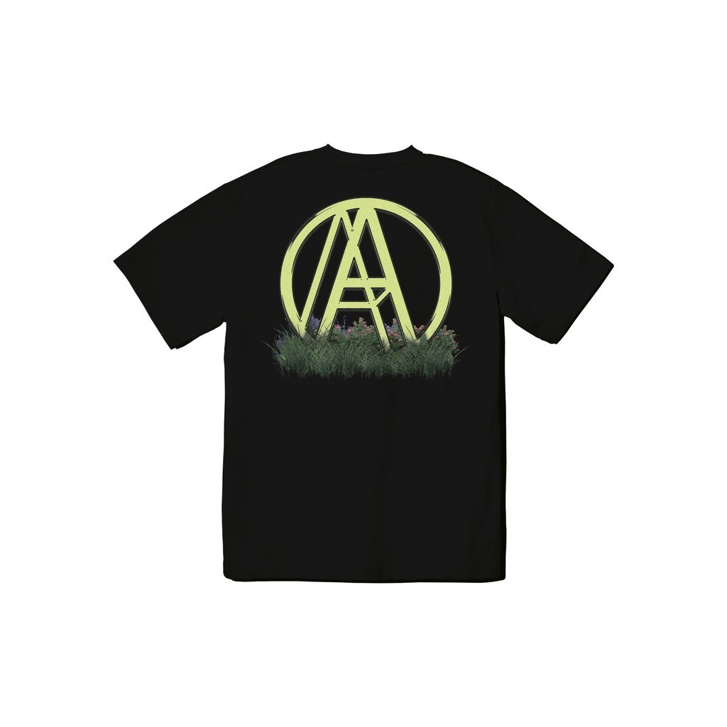 AGAINST LAB GRASS LOGO TEE (BLACK)