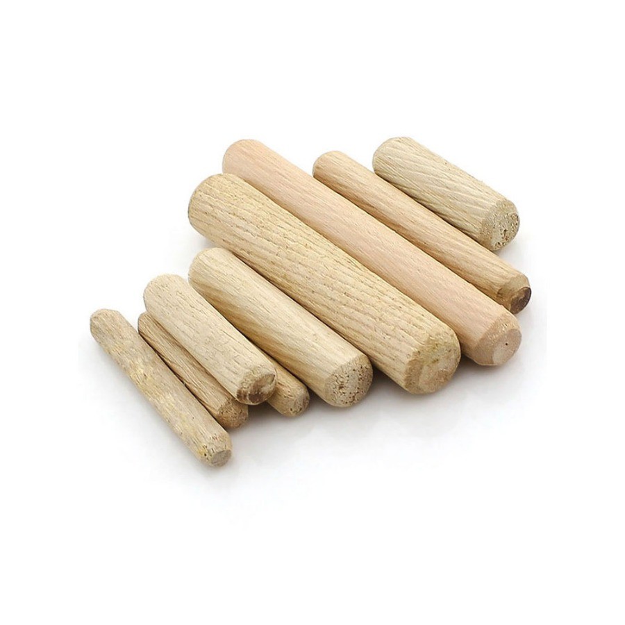 Round Wooden Stopper Wooden Nail Solid Wood Wooden Stick Wooden Tenon Twill Wood Stopper Round Wood Small Wood Pin Wardrobe Cabinet Connector M5/M6/M8/M10/M12 (WDY-BM-VN)