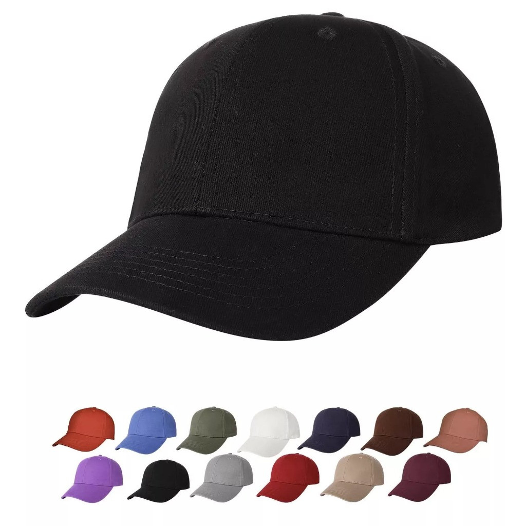 Specworld topi kosong besbol korea potongan caps colour bergaya melengkung hat size laras tali polieste