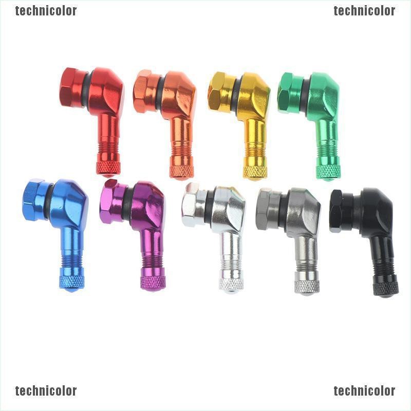 Durable Essential TCMY 2PCS CNC Motorcycle 90 Degree Angle Wheel Tire Stem Tubeless Valve Aluminum FAA - Image 4