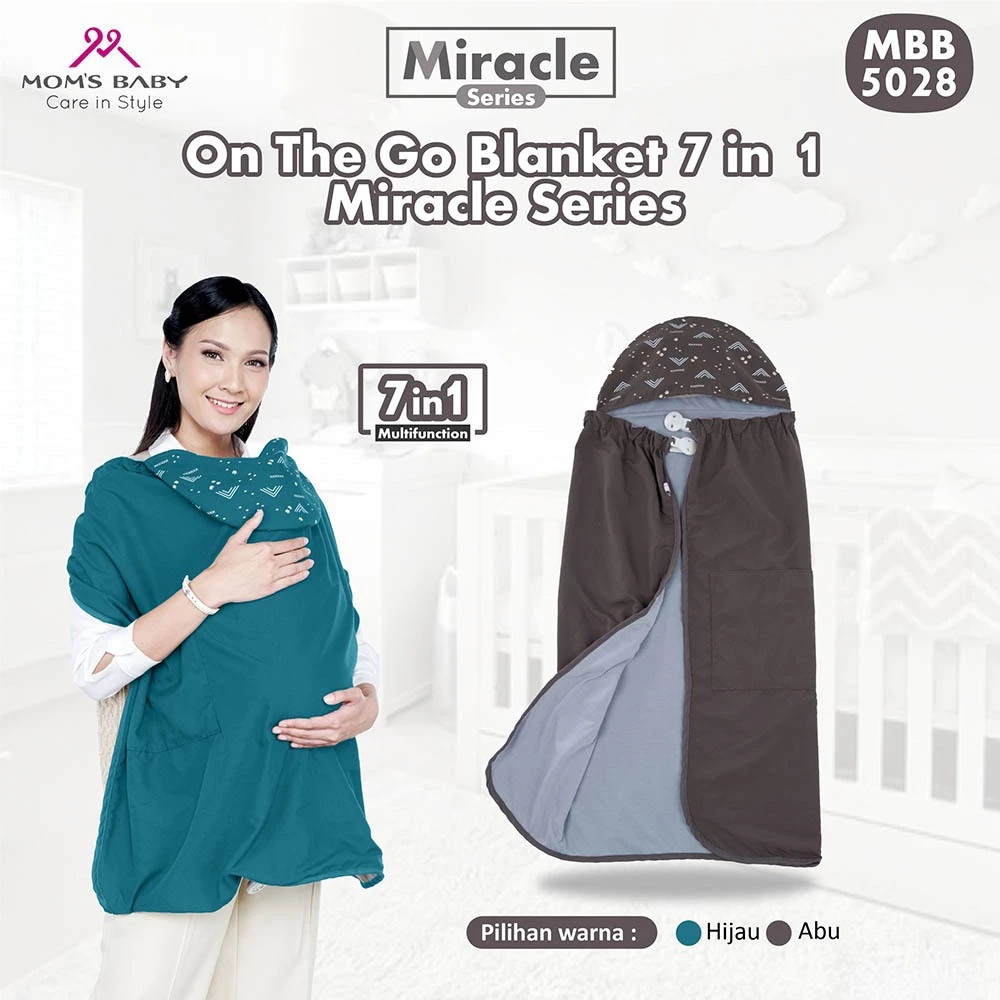 Mom's Baby On The Go Blanket 7 in 1 Miracle Series