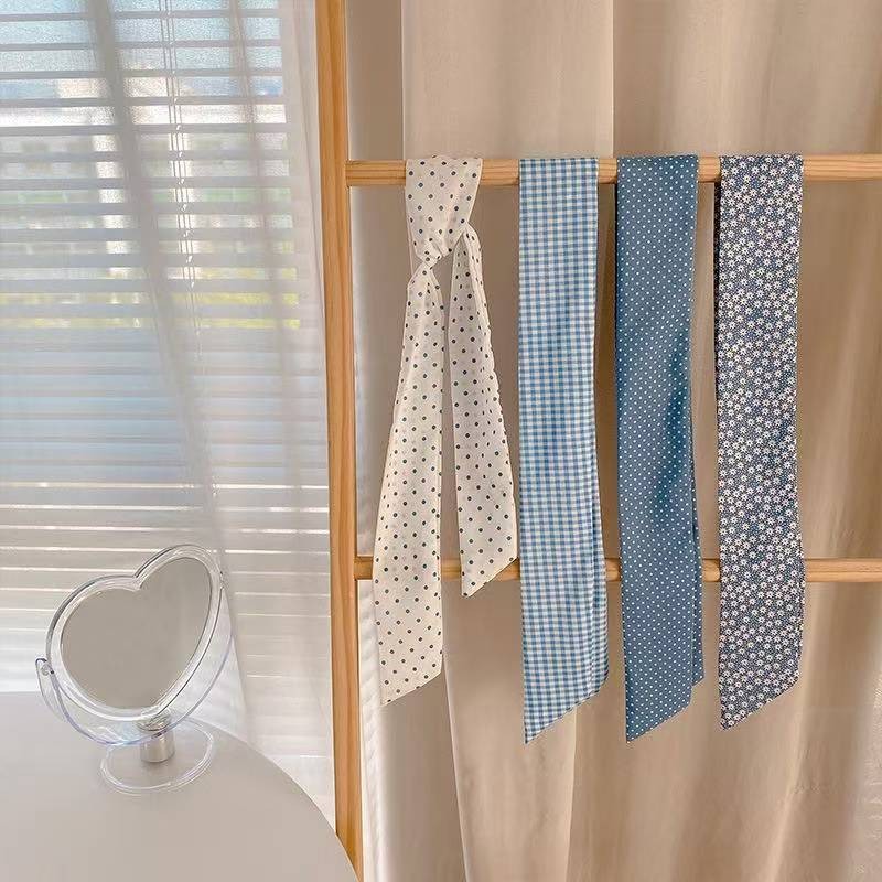 Spring blue style scarf silk scarf for women twilly scarf for bags handle scarves and accessories and Headdress SJ0880