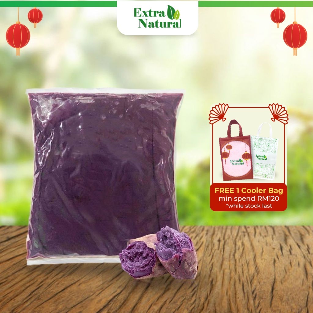 Frozen Purple Sweet Potato Filling 1kg[Sweetened][Inti Keledek](Please read description box before order)[Extra Natural]