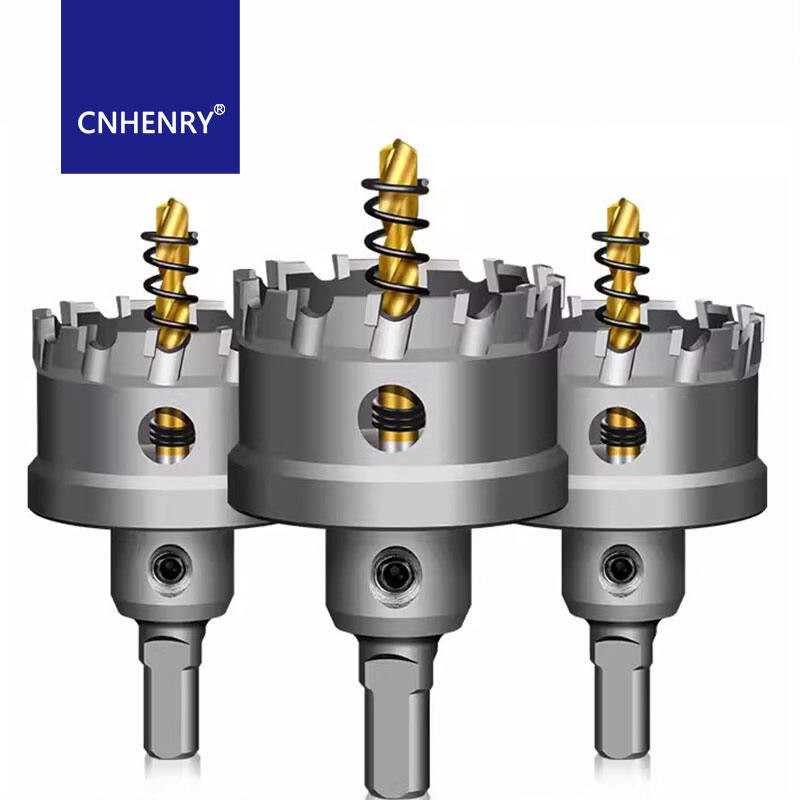 Workshop DIY TCT Hole Saw Carbide Tipped Cutter Titanium-Plated Pilot Drill Bit Metal Stainless Steel Iron Wood Hol P... - Image 5