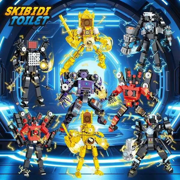 toy world lego starwars Titan Clock Man Mainan TV Man Man Vs Sound Man Building Block Model Boy Hadiah Krismas